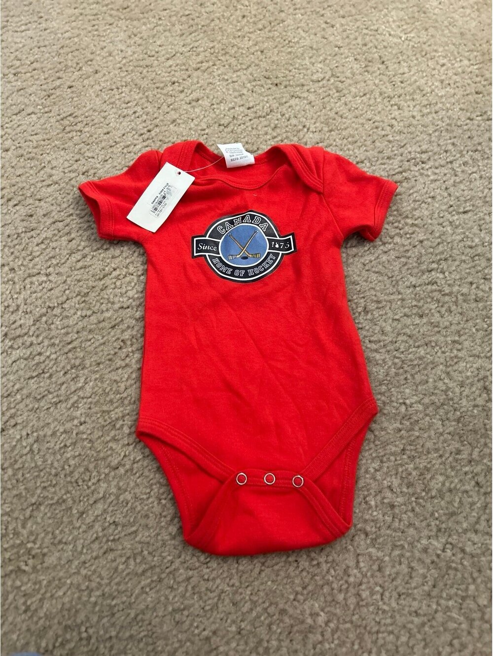 E166 baby  6 months  red cabana clothing